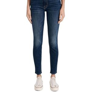 MOTHER Women's High Waisted Looker Denim Blue Slim Fit Ankle Jeans SZ 26